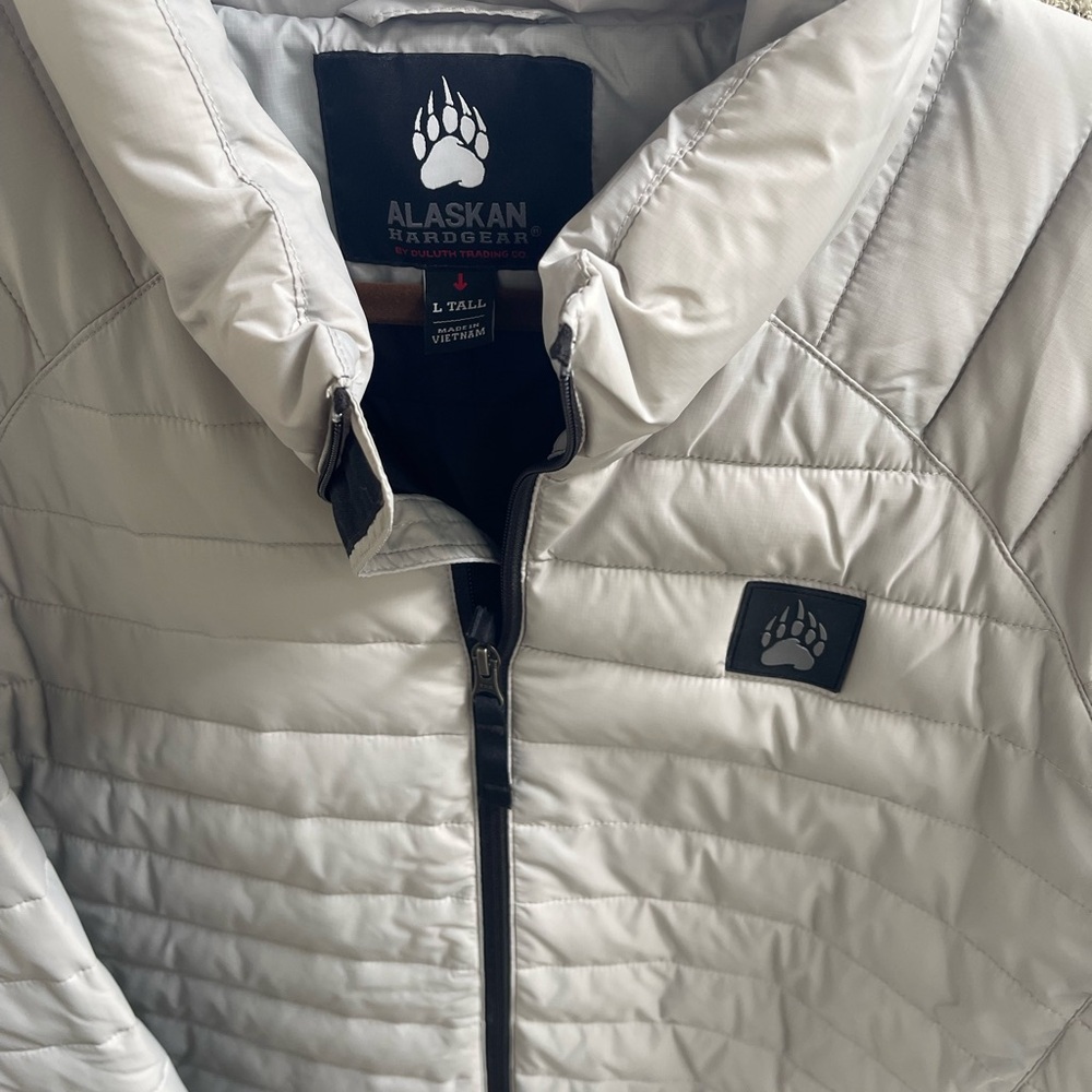 Gray Men's Puffer Jacket - image 2